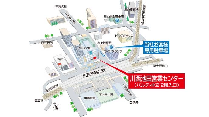 川西池田営業センター地図